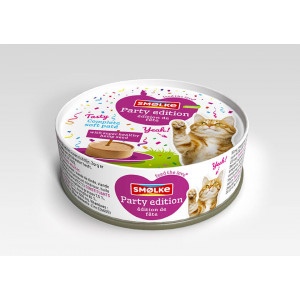Smølke Soft Paté Party Edition au volaille pour chat 24 x 80 g