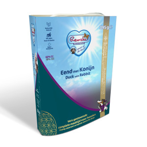 Renske Canard & Lapin Frais pour chien 1 lot (10 x 395 g)