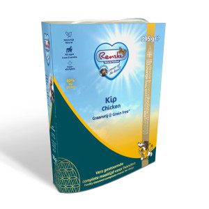 Renske poulet cuit à la vapeur sans céréales pour chien 1 lot (10 x 395 g)