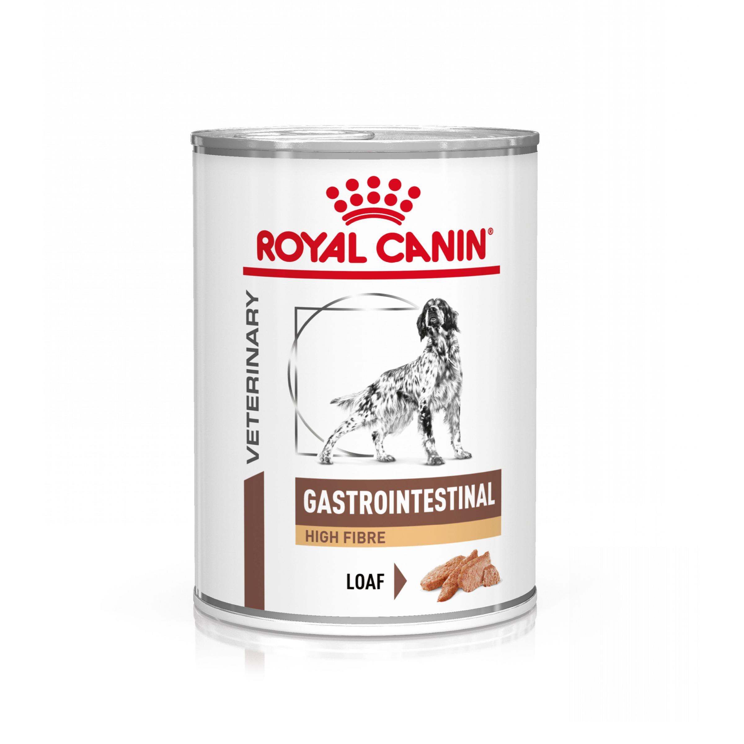 Image de 4 lots (48 x 410 g) Royal Canin Veterinary Gastrointestinal High Fibre pâtée pour chien