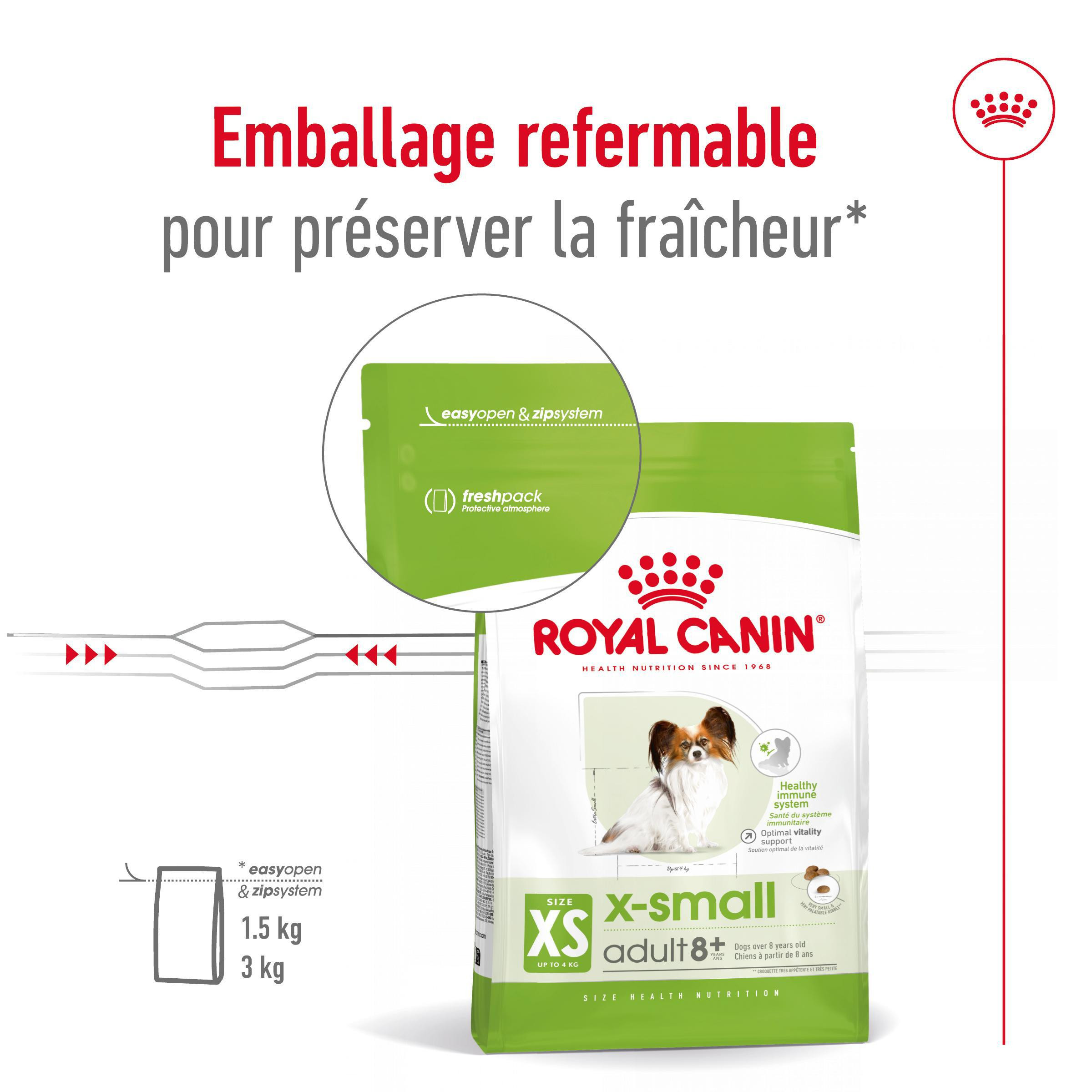 Royal Canin X-Small Adult +8 pour chien