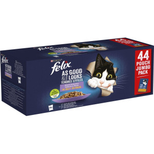 Purina Felix Le Ghiottonerie Mix Selection en gelée pour chat 44x85g Par 2 boîtes (88 x 85 g)