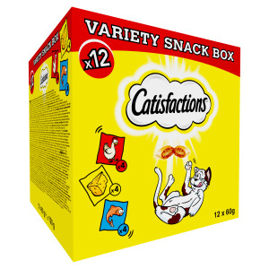 Catisfactions Megabox friandises pour chat 12 x 60 g