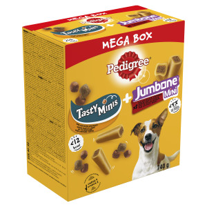Pedigree Megabox Tasty Minis + Jumbone friandises pour chien 2 paquets