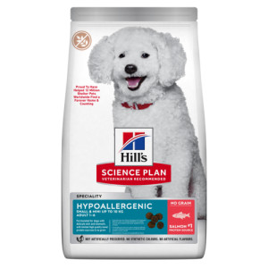 Hill's Adult Small & Mini Hypoallergenic au saumon pour chien 2 x 1,5 kg