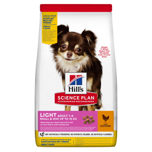 Hill's Adult Light Small & Mini au poulet pour chien