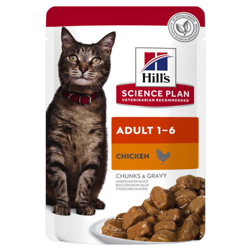 Hill's Optimal Care Pouch Adult Kip kattenvoer