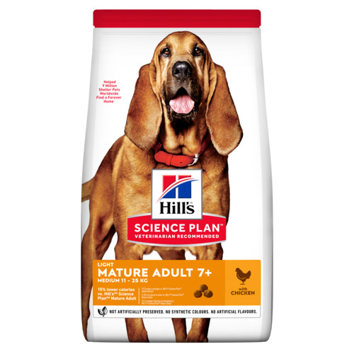 Hill's Mature Adult 7+ Light Medium au poulet pour chien