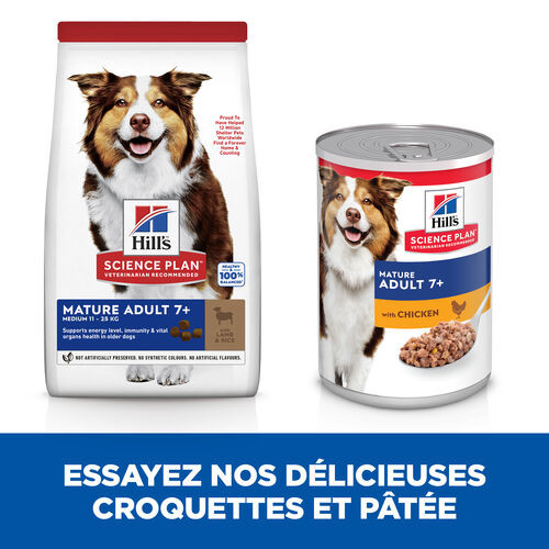 Hill's Mature Adult Medium à l'agneau et riz pour chien