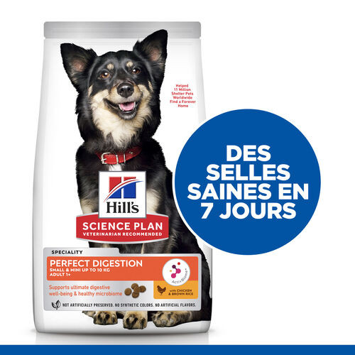 Hill's Adult Perfect Digestion Small&Mini met kip & bruine rijst hondenvoer