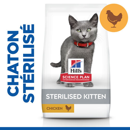 Hill's Kitten Sterilised au poulet pour chaton