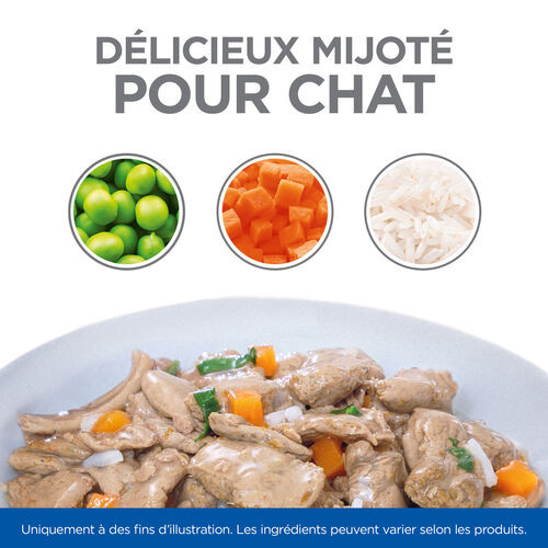 Hill's Healthy Cuisine Adult Sterilised mijoté au poulet et saumon aux légumes multipack pour chat