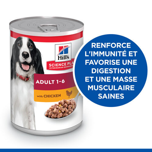 Hill's Adult poulet pour chien (boîte 370 g)