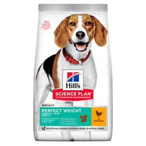 Hill's Adult Perfect Weight Medium au poulet pour chien 2 x 12 kg