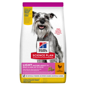Hill's Mature Adult Light Small & Mini poulet pour chien 3 x 2,5 kg