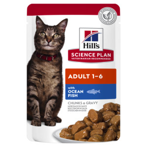 Hill's Adult au poisson de mer sachet pour chat 85 g 2 boîtes (24 x 85 g)