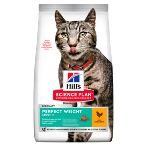Hill's Adult Perfect Weight au poulet pour chat 2 x 2,5 kg