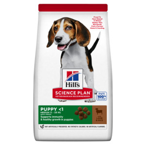 Hill's Puppy Medium à l'agneau et riz pour chiot 2 x 2,5 kg