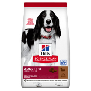 Hill's Adult Medium agneau pour chien 2 x 2,5 kg