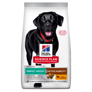 Hill's  Adult Large Perfect Weight & Active Mobility au poulet pour chien 2 x 12 kg