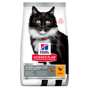 Hill's Mature Adult 7+ Sterilised au poulet pour chat 2 x 10 kg