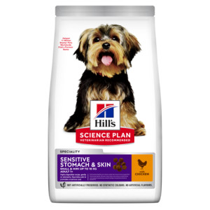 Hill´s Adult Sensitive Stomach & Skin Small & Mini Poulet pour chien 2 x 6 kg