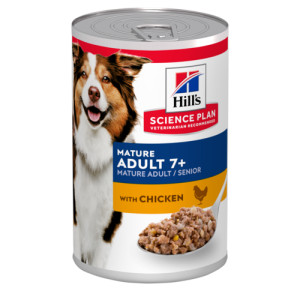 Hill's Mature Adult 7+ au poulet pâtée pour chien (boîte 370g) 3 lots (36 x 370 g)