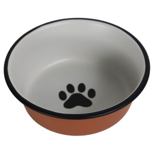 Gamelle en inox aspect terre cuite 2 x 13 cm