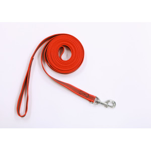Laisse longue antidérapante 20mm x 5 mètres Rouge