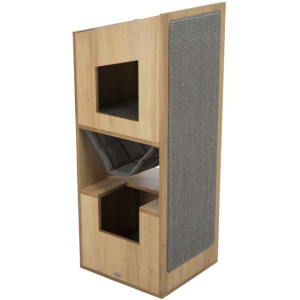 Trixie Cat Tower CityStyle griffoir marron/gris 1 pièce