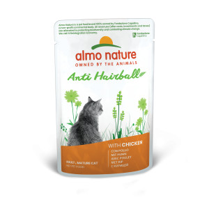 Almo Nature Anti Hairball au poulet pâtée pour chat (70 g) 30 x 70 g