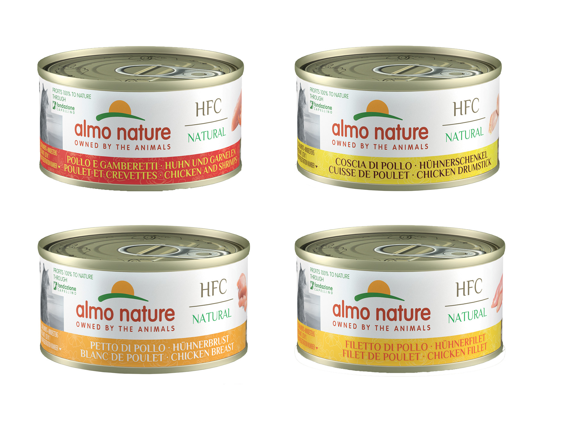 Almo Nature HFC Natural Combipack A Kip 24x70 gr