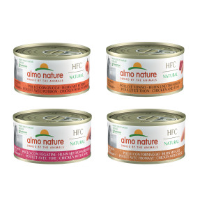 Almo Nature HFC Natural poulet combipack B pâtée pour chat (70 g) 24 x 70 g