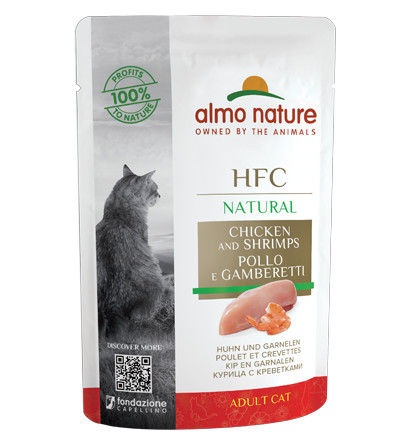 Almo Nature HFC Natural poulet avec crevettes pâtée pour chat (55 g)