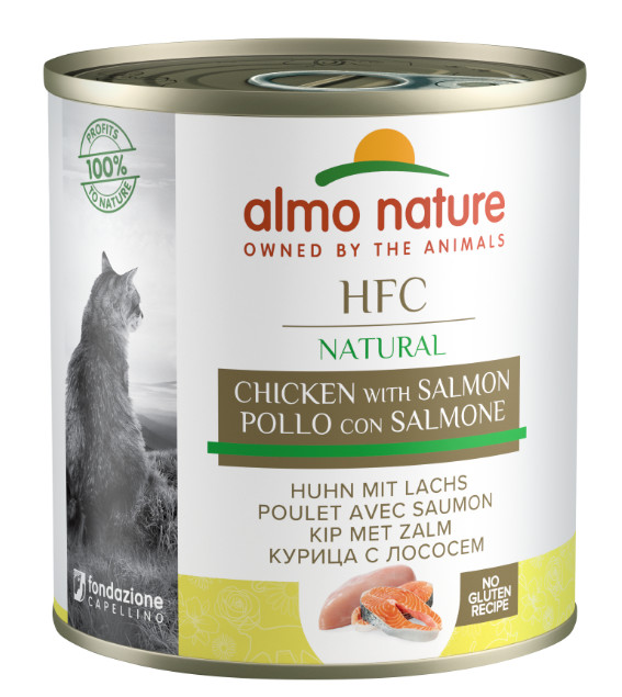 Almo Nature HFC Natural poulet avec saumon pâtée pour chat (280 g)