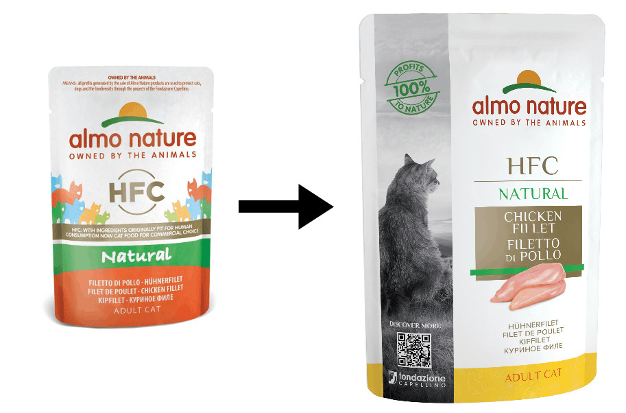 Almo Nature HFC Natural poulet pâtée pour chat (24 x 55 gr)