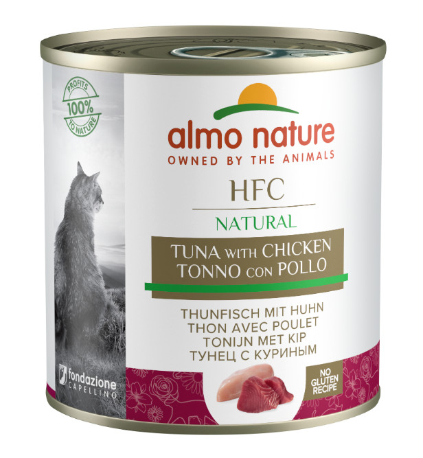 Almo Nature HFC Natural thon et poulet pâtée pour chat (280 g)
