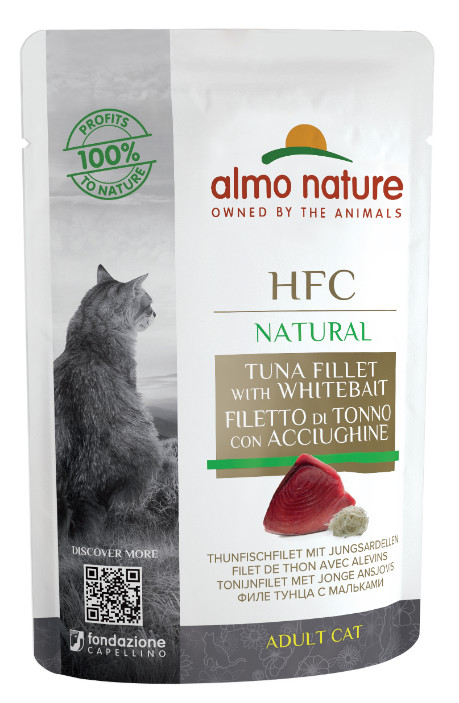 Almo Nature HFC Natural thon avec alevins pâtée pour chat (55 g)