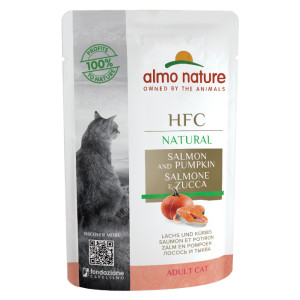 Almo Nature HFC Natural saumon avec potiron pâtée pour chat (55 g) 24 x 55 g