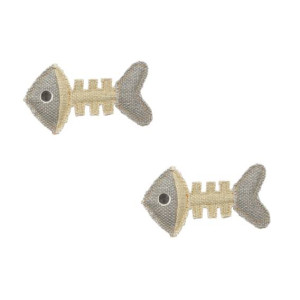 Jouets en toile à chevrons pour chat Par 2 unités