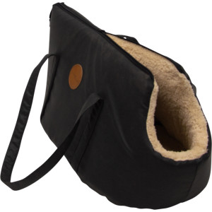 Jack & Vanilla sac de transport noir Classy pour chien et chat Une pièce