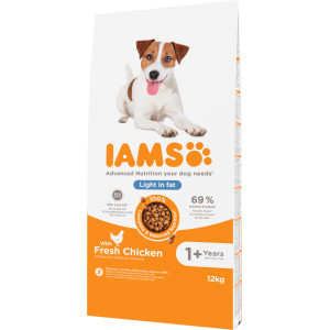 Iams for Vitality Adult Light pour chien 12 kg