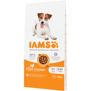 Iams for Vitality Adult Small & Medium au poulet pour chien 3 kg