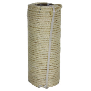 Corde de sisal en rouleau (5 mm - 37,5 mètres) Une pièce