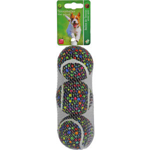 Jouet balle de tennis Dots pour chien Par ensemble