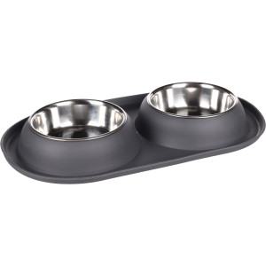Duo Dinner Grafa gamelle gris foncé 2 x 500 ml
