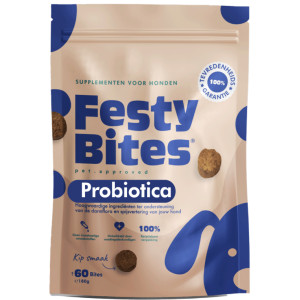 FestyBites supplément probiotiques au goût de poulet pour chien 2 x 180 g