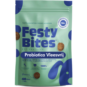 FestyBites supplément probiotiques sans viande pour chien 180 g