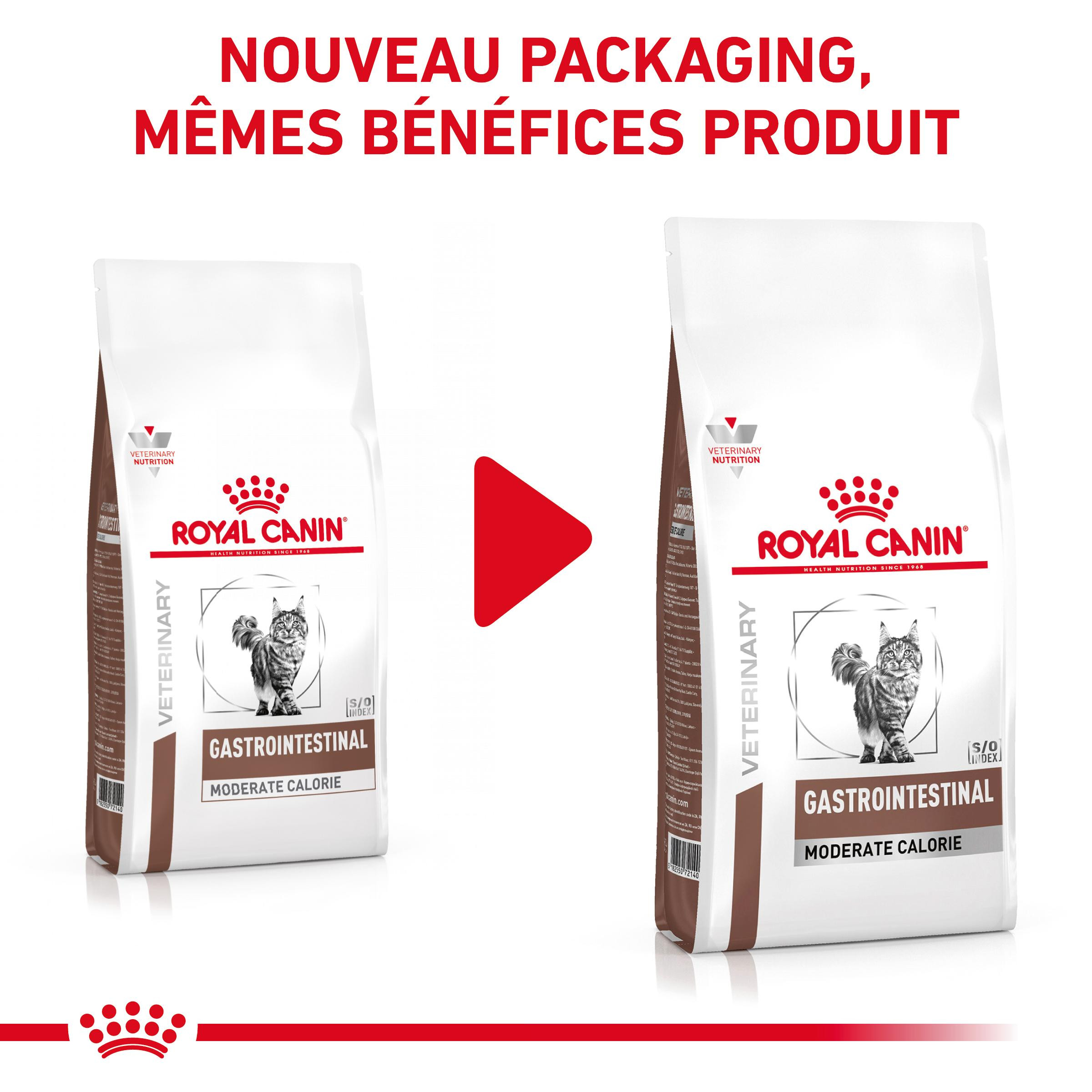 Royal Canin Veterinary Gastrointestinal Moderate Calorie pour chat