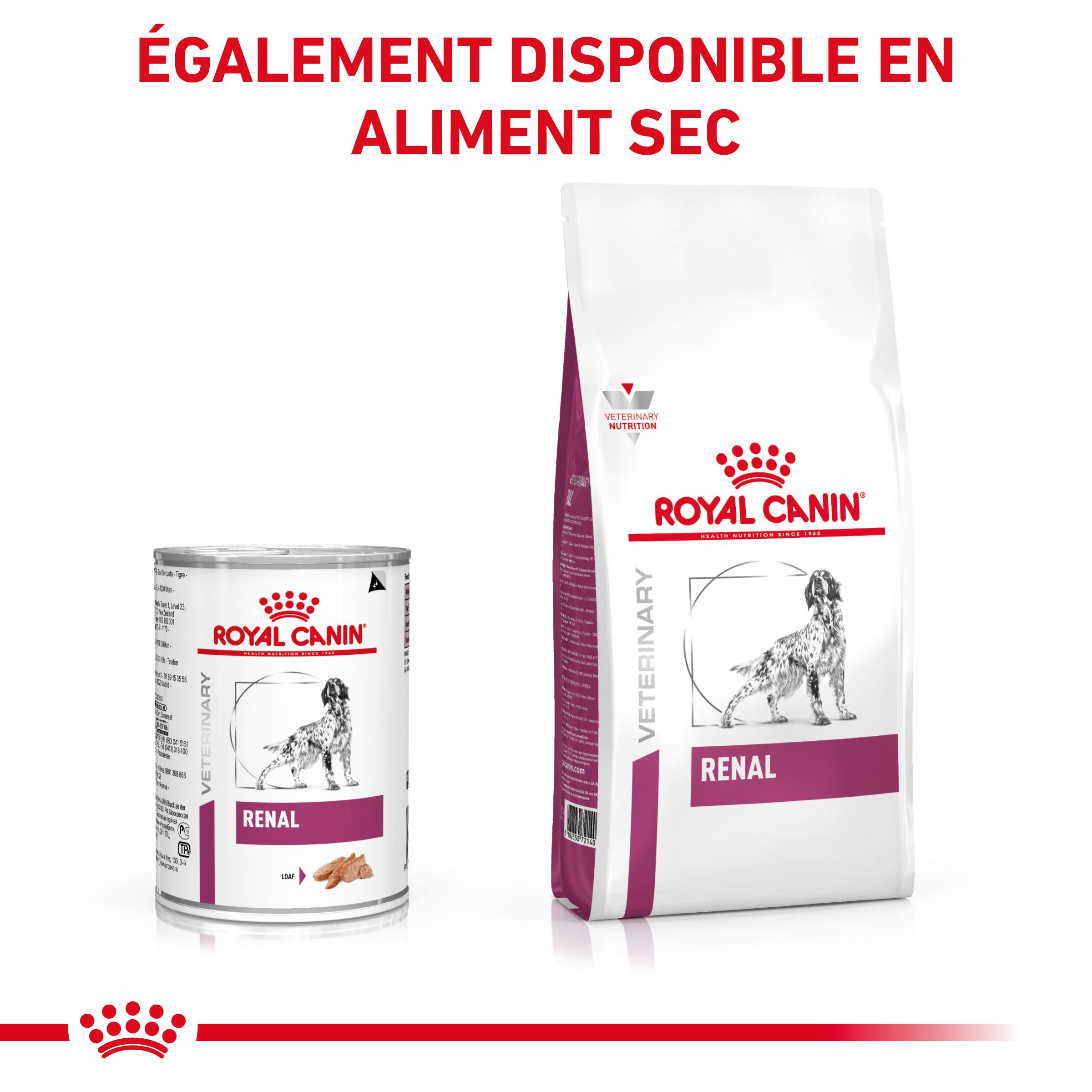 Royal Canin Veterinary Renal pâtée pour chien (boîte)